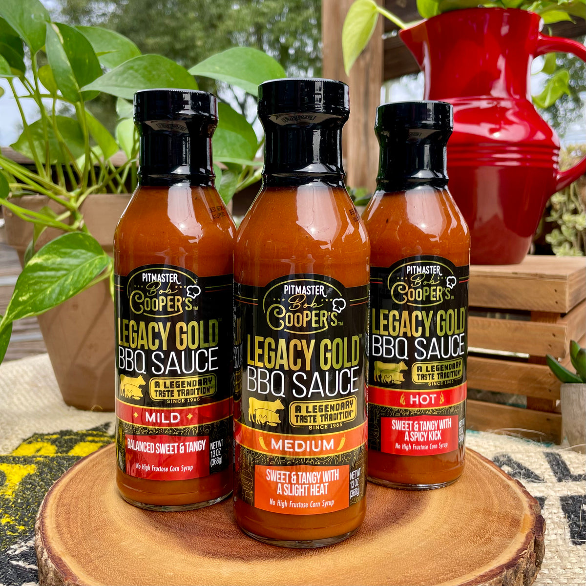 Pitmaster Bob Cooper's Legacy Gold BBQ Sauce (Mild, Medium, or Hot