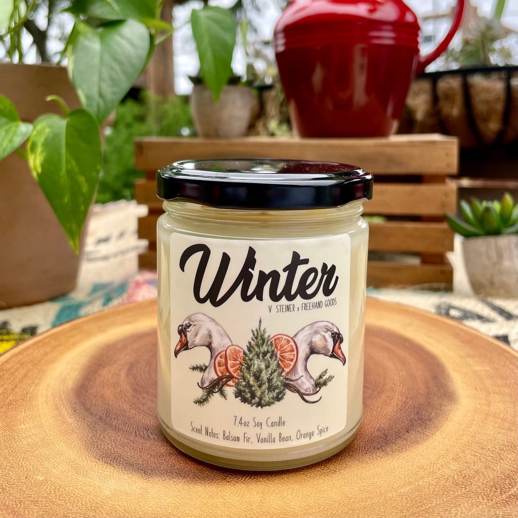 Winter Soy Candle, available in Tallahassee, FL 