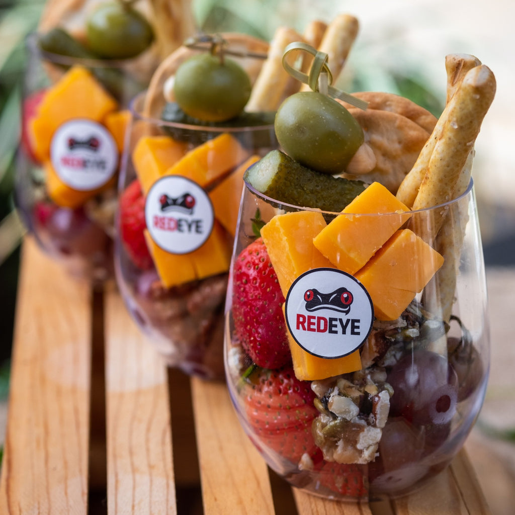 Charcuterie Party Cups from RedEye Coffee in Tallahassee, FL.