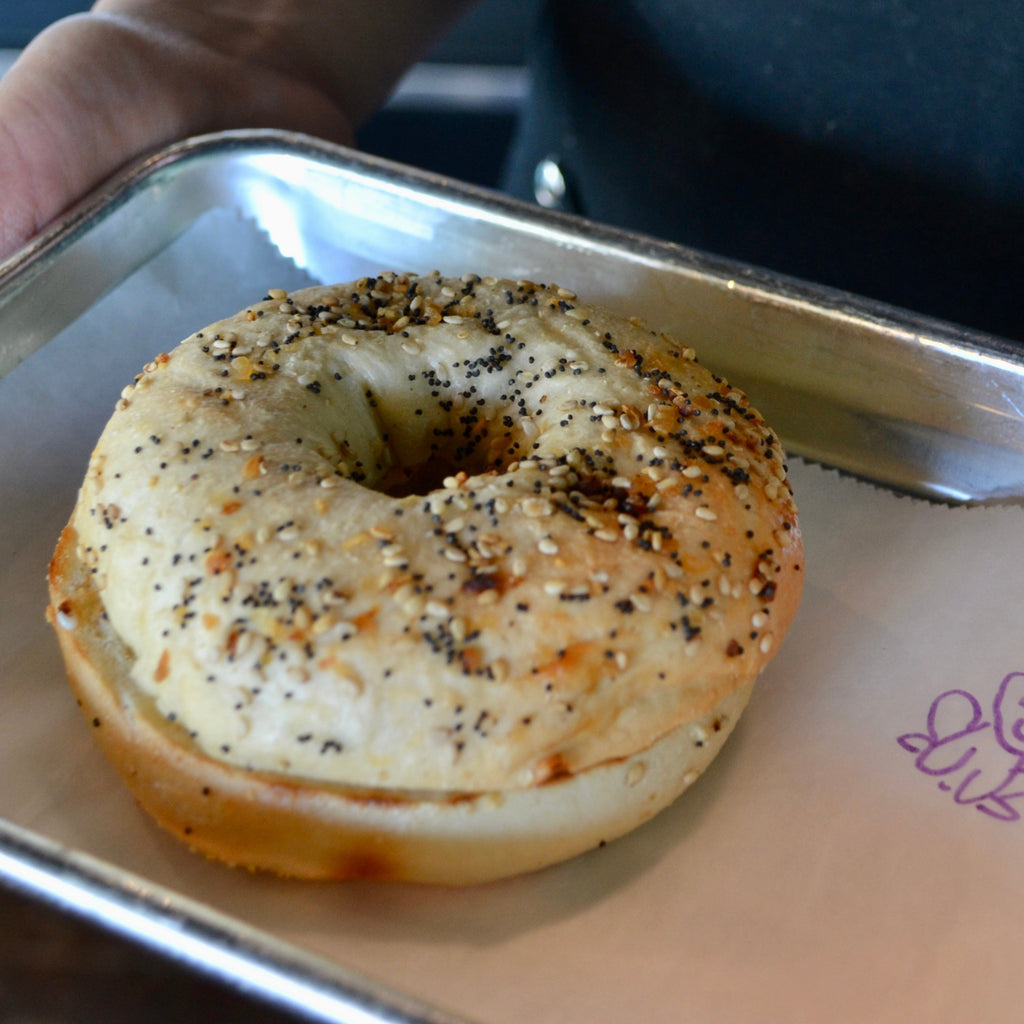 Everything Bagel available at both Red Eye Coffee Locations - Tallahassee, FL