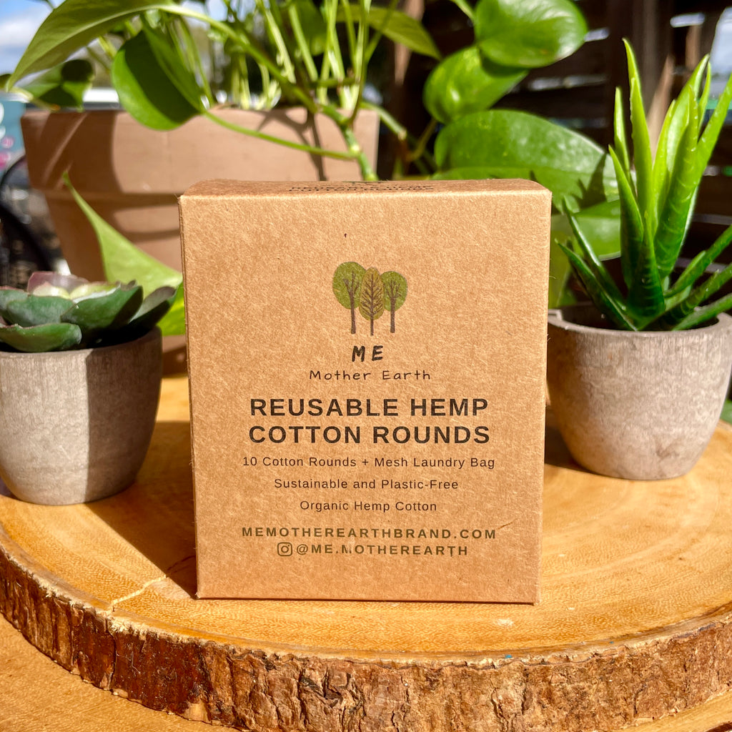 Me Mother Earth: Reusable Hemp Cotton Rounds (10 pack) & Laundry Bag - Tallahassee, FL