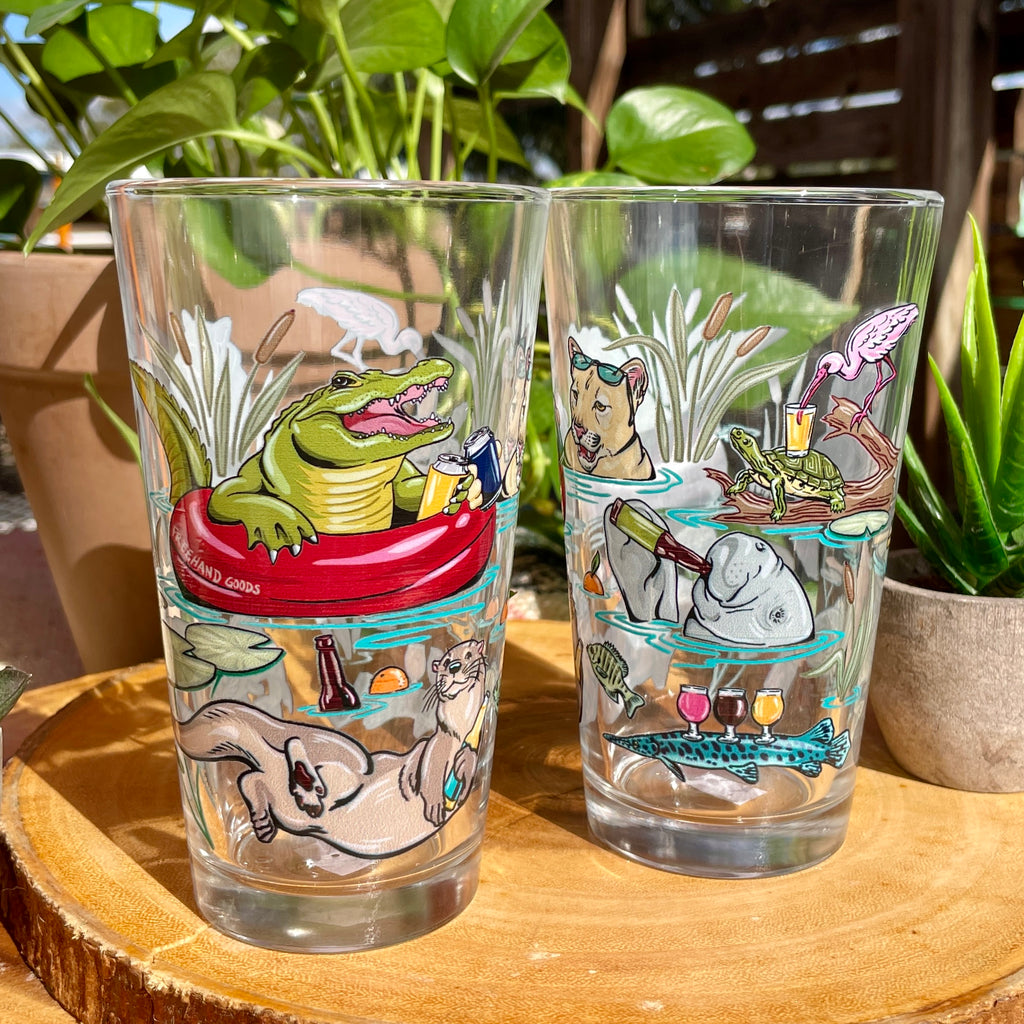 Freehand Goods: Florida Printed Glasses - Tallahassee, FL