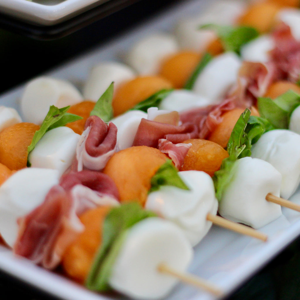 Prosciutto melon skewers catering - RedEye Coffee Tallahassee, FL