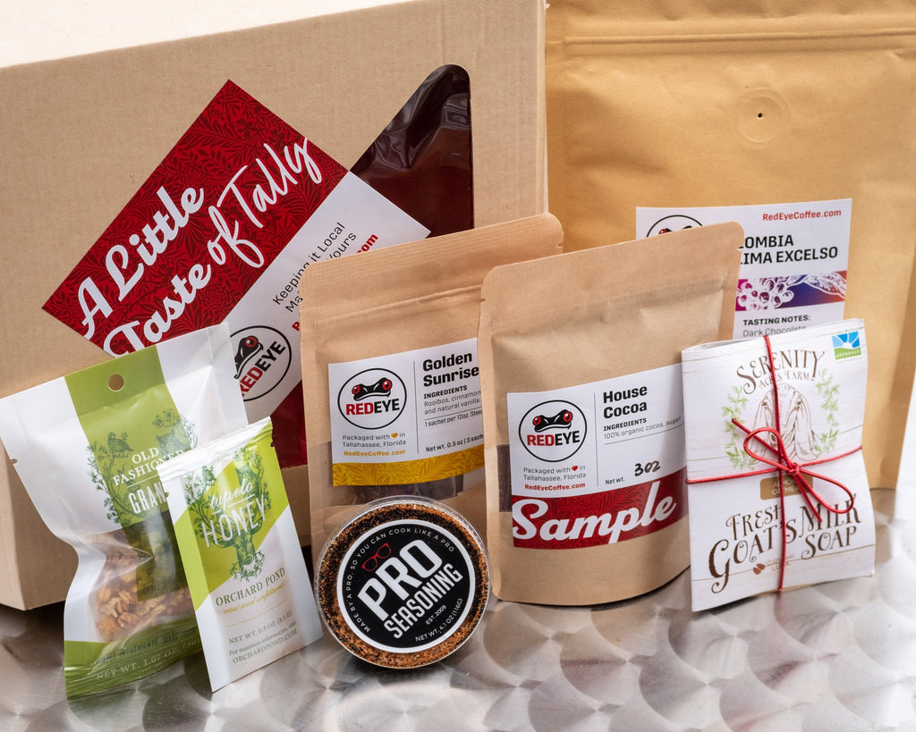 Taste of Tally gift set from RedEye Coffee in Tallahassee, FL.