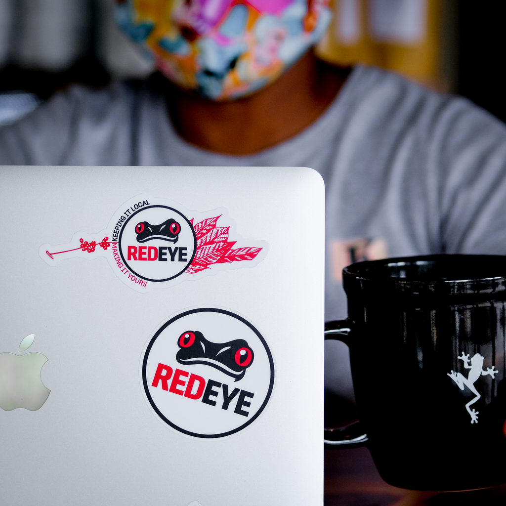 RedEye Coffee Stickers located at RedEye Coffee in Tallahassee, FL